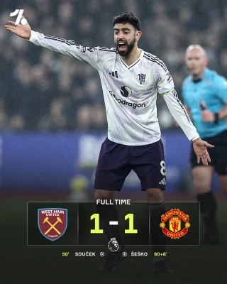 MU Thoát Hiểm Ngoạn Mục! Sesko Cứu Nguy Phút 90+6, West Ham Tiếc Nuối 1